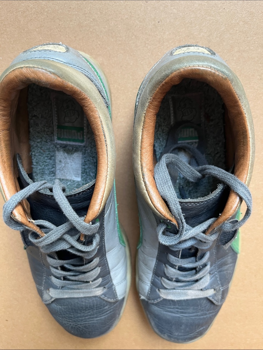 Puma x Burn Rubber Stepper Castlerock Quarry Green Sneaker 2017 Size 9 - Picture 10 of 10